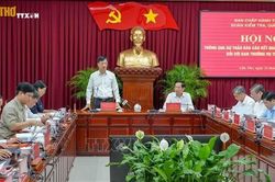 Đo&agrave;n kiểm tra, gi&aacute;m s&aacute;t l&agrave;m việc với Ban Thường vụ Th&agrave;nh ủy Cần Thơ