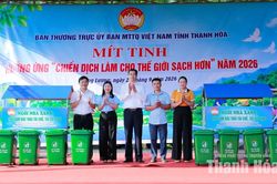 Xã Đồng Lương hưởng ứng “Chiến dịch làm cho thế giới sạch hơn”
