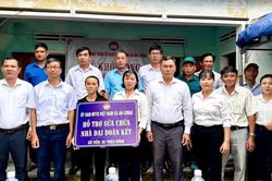 Xã An Lương tổ chức sửa chữa và bàn giao nhà mới cho hộ nghèo