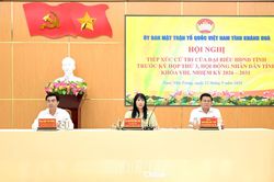 Đại biểu HĐND tỉnh tiếp xúc cử tri phường Nam Nha Trang