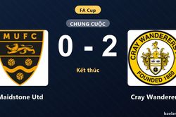Cray Wanderers đánh bại Maidstone Utd tại vòng loại FA Cup