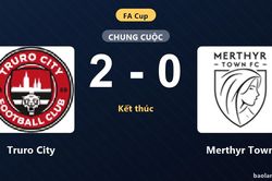 Đánh bại Merthyr Town 2-0, Truro City gieo sầu cho đối thủ ở FA Cup
