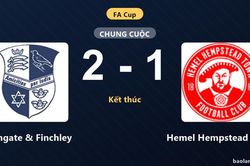 Đánh bại Hemel Hempstead Town 2-1, Wingate & Finchley gieo sầu cho đối thủ tại FA Cup