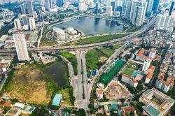 Cận cảnh đường nối Phạm Hùng - Lê Đức Thọ sắp được nối thông sau gần 10 năm vướng mặt bằng