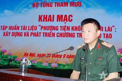 Bộ Tổng Tham mưu tập huấn tài liệu 'Phương tiện không người lái'