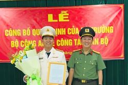 Công bố quyết định của Bộ trưởng Công an về công tác cán bộ