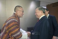 Tổng Bí thư, Chủ tịch nước Tô Lâm gặp Thủ tướng Bhutan