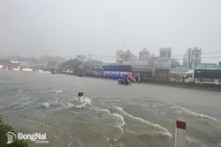 Đồng Nai: Chiều tiếp tục mưa lớn, cảnh báo nguy cơ ngập nhiều nơi