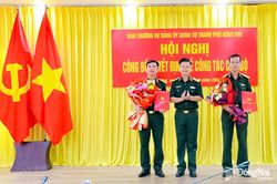 Đảng ủy Quân sự thành phố Đồng Nai công bố quyết định về công tác cán bộ