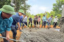 Lào Cai: Các địa phương đồng loạt ra quân làm đường giao thông nông thôn