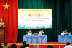 Đoàn Đại biểu Quốc hội tỉnh Lâm Đồng tiếp xúc cử tri xã Hòa Ninh
