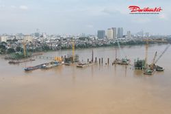 Từ 25/9, tạm đóng đường đê Long Biên - Xuân Quan phục vụ thi công cầu Trần Hưng Đạo