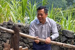 Chủ tịch xã Đồng Văn trong video giới thiệu du lịch địa phương