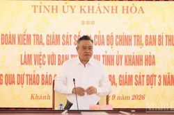 Đồng chí Trần Sỹ Thanh làm việc với Ban Thường vụ Tỉnh ủy Khánh Hòa