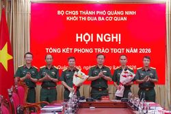 Tổng kết Phong trào Thi đua Quyết thắng Khối thi đua các cơ quan thuộc Bộ CHQS TP Quảng Ninh