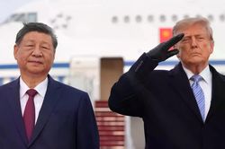 Tổng thống Mỹ Trump ra tận đường băng đón Chủ tịch Trung Quốc Tập Cận Bình