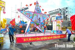 Trước giờ diễn ra Chương trình “Hạc Thành - lung linh đêm hội trăng rằm”