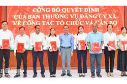 Xã Vĩnh Thuận thành lập mới 8 chi bộ