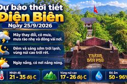 Bản tin Dự báo thời tiết ngày 25/9/2026