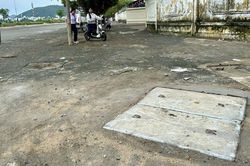 Đã khắc phục hố ga bị vỡ nắp đậy