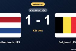 Bị dẫn bàn sớm, Netherlands U19 kiên cường chia điểm cùng Belgium U19