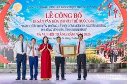 "Đám cưới truyền thống của người Mường, phường Yên Sơn" được công nhận là Di sản Văn hóa phi vật thể quốc gia