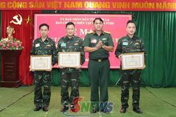 Diễn tập tác chiến phòng thủ xã Kim Bon đoạt loại xuất sắc