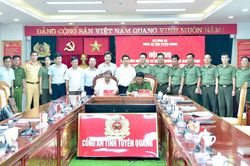 Công an tỉnh tiếp nhận nhiệm vụ Cơ quan Thường trực Ban Chỉ đạo 57 của tỉnh từ Văn phòng Tỉnh ủy