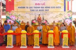 Quảng Ngãi: Khánh tạ lạc thành ngôi chánh điện tịnh xá Ngọc Duy