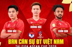 Hoàng Đức làm đội trưởng, Đình Bắc, Xuân Son làm đội phó tại FIFA ASEAN Cup 2026