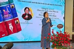 Nhà giáo, nhà thơ Nguyễn Thị Mỹ Dung ra mắt ba tác phẩm mới ở tuổi 88
