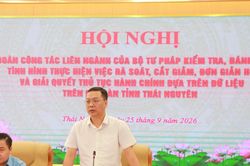 Kiểm tra t&igrave;nh h&igrave;nh thực hiện cắt giảm, đơn giản h&oacute;a v&agrave; giải quyết thủ tục h&agrave;nh ch&iacute;nh dựa tr&ecirc;n dữ liệu tại Th&aacute;i Nguy&ecirc;n