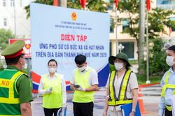 Gần 100 người tham gia diễn tập ứng phó sự cố phóng xạ
