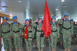 Đội Công binh số 5 mang sắc xanh Việt Nam tới phái bộ gìn giữ hòa bình LHQ