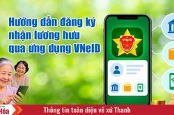 Hướng dẫn đăng ký nhận lương hưu qua ứng dụng VNeID