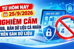 Từ hôm nay, 25/9/2026, nghiêm cấm mua, bán dữ liệu cá nhân trên sàn dữ liệu
