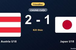 Hạ Japan U18 sát nút, Austria U18 ca khúc khải hoàn ở trận giao hữu quốc tế