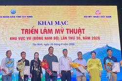 Lâm Đồng đạt 2 giải thưởng tại Triển lãm Mỹ thuật Đông Nam bộ lần thứ 30