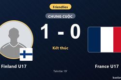 Thắng sít sao France U17, Finland U17 tạo bất ngờ ở trận giao hữu quốc tế