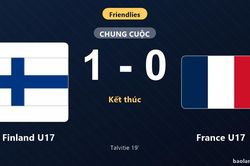 Thống kê trận đấu Finland U17 1-0 France U17: E. Talvitie tỏa sáng, Finland U17 giành trọn 3 điểm