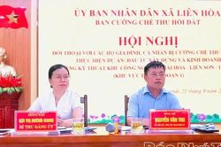 Xã Liên Hòa đối thoại với các hộ dân có quyết định cưỡng chế thu hồi đất