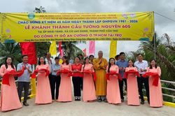 Chùa Tường Nguyên khánh thành 2 cầu nông thôn và trao quà trung thu tại tỉnh Vĩnh Long và TP.Cần Thơ