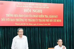 Chủ tịch Quốc hội Trần Thanh Mẫn chủ trì Hội nghị thông qua dự thảo Báo cáo kiểm tra, giám sát đối với Ban Thường vụ Thành ủy Thành phố Hồ Chí Minh