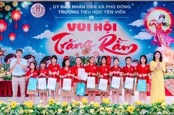 Trường Tiểu học Yên Viên rộn ràng 'Vui hội trăng rằm 2026'
