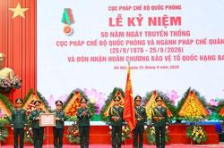 Cục Pháp chế Bộ Quốc phòng đón nhận Huân chương Bảo vệ Tổ quốc hạng Ba