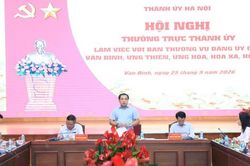 Bí thư Thành ủy Hà Nội Trần Đức Thắng: Mỗi xã, phường phải hoàn thành mục tiêu tăng trưởng