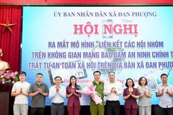 Xã Đan Phượng ra mắt mô hình liên kết các hội, nhóm trên không gian mạng