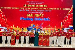 Trao giải Hội thi Thanh thiếu niên tuyên truyền, giới thiệu sách tỉnh An Giang