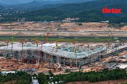 Công trường Nhà ga T2 sân bay quốc tế Phú Quốc tăng tốc về đích