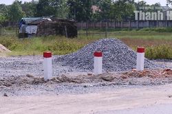 Xã Lưu Vệ xử lý các bãi tập kết vật liệu xây dựng sai quy định